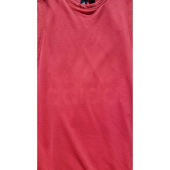 Adidas Coral Hidden Logo Jersey Style Dress Size M - Picture 5 of 13